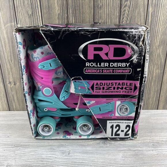 Dresses & Skirts - Roller Derby Girls Skates Size 12-2 (Adjustable Sizes) Mermaid Pink Green